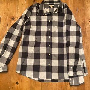 J Crew long sleeve checkered shirt size 14